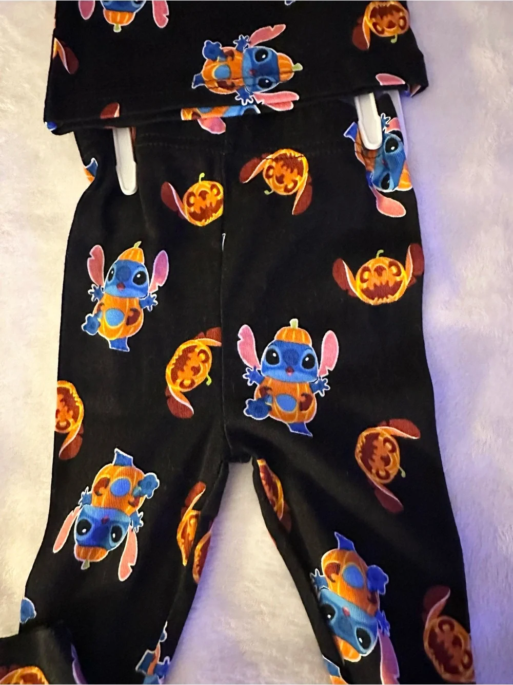 Kids Halloween Stitch Matching Set - Black